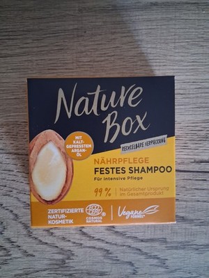 Nature Box Festes Shampoo mit Kaltgepresstem Argan-Öl 85g