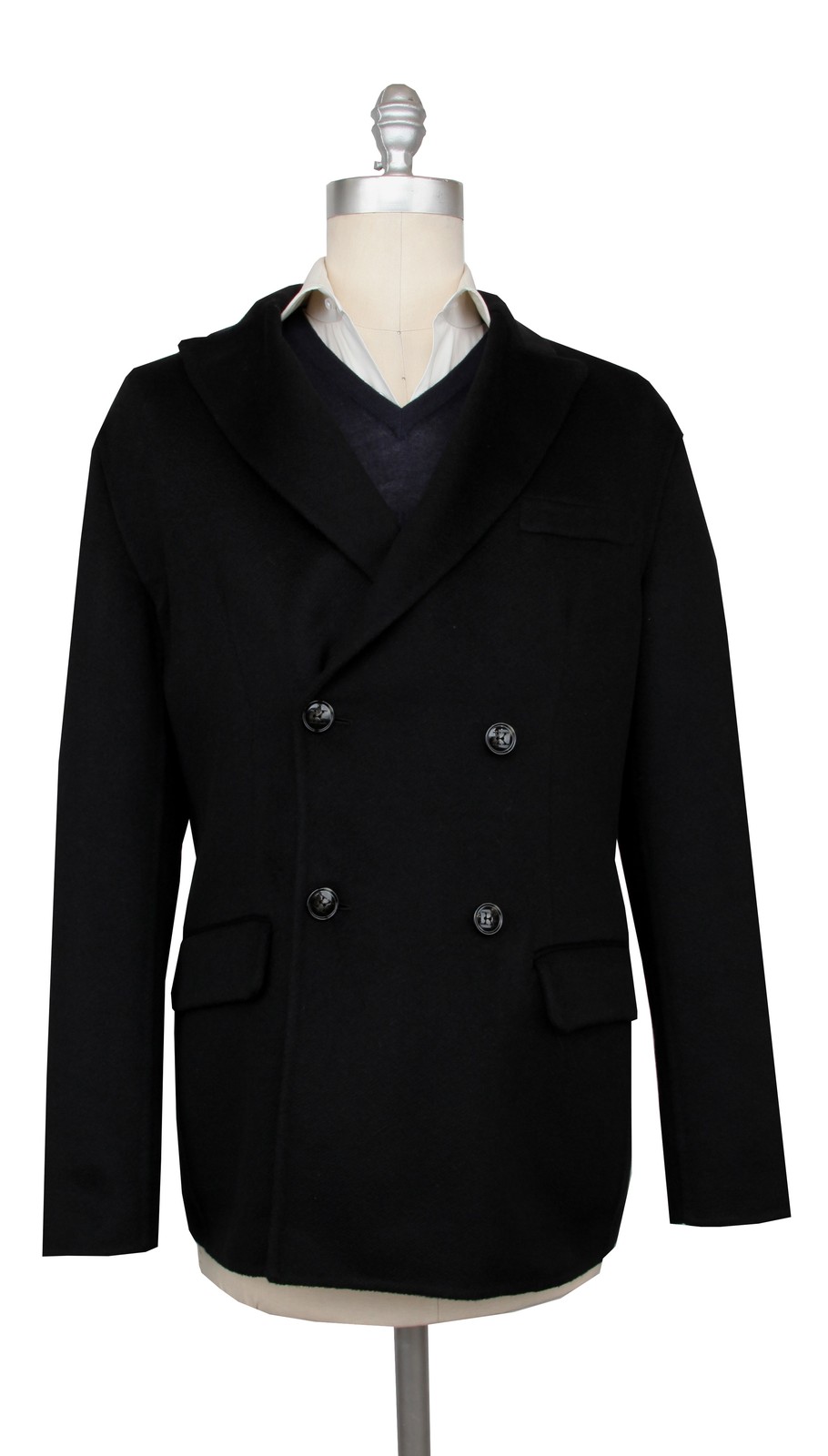 Manteau Peacoat En Cachemire Noir Kiton - 40/50 - (KT37246)