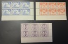 IRAQ 1949 UPU SET 75th ANNIVERSARY Sc 130-132. SG 339-341 BLOCKS of 6 MINT NH — photo 1