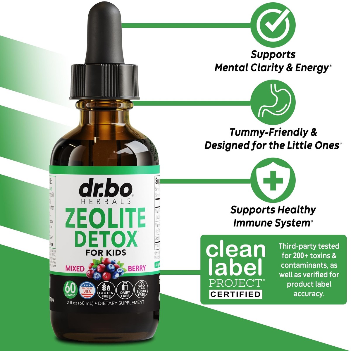 Zeolite Detox Drops for Kids – Clinoptilolite with Vitamins B12