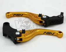 Yamaha R1 2004 05 06 07 08 09 10 11 12 13 14 ASV F3 Lever Set Gold Short