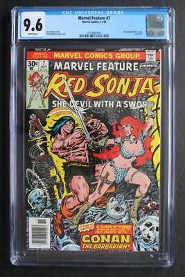 MARVEL FEATURE #7 RED SONJA vs CONAN Battle 1976 Thorne GGA Reboot MOVIE CGC 9.6