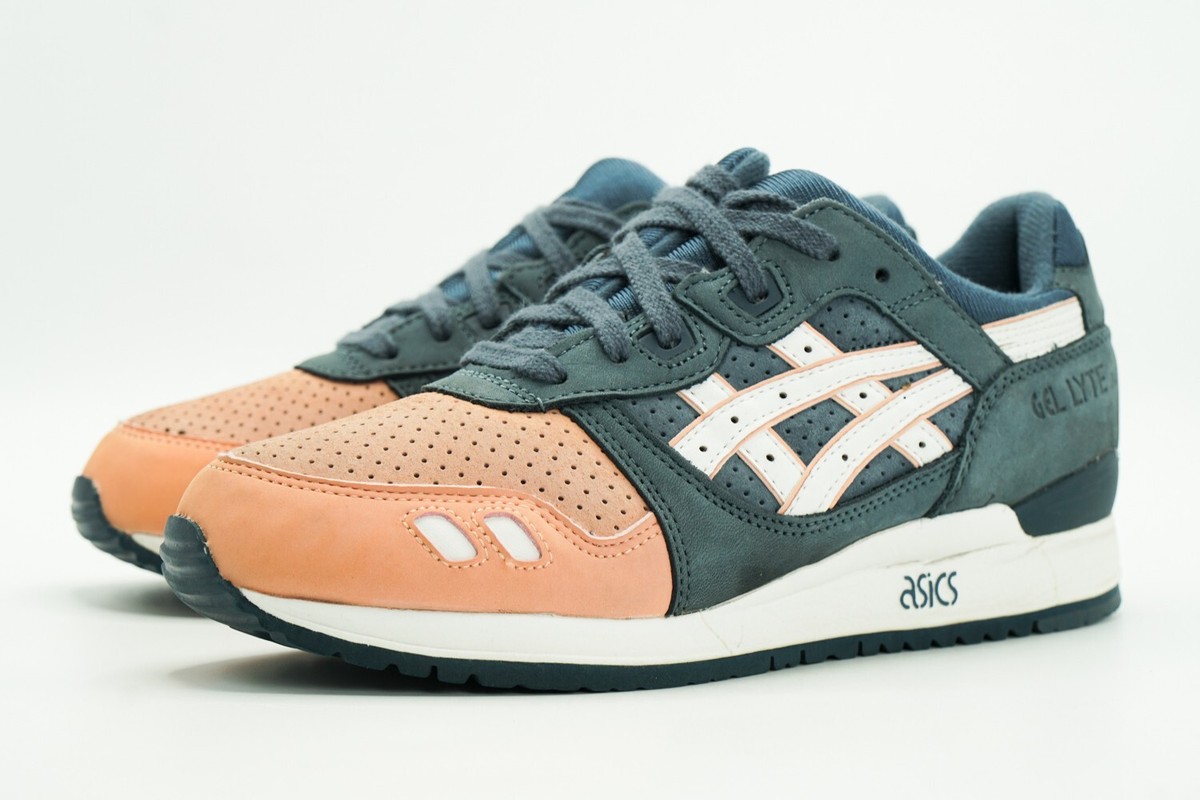 ASICS GEL LYTE 3 USED SIZE 6.5 SALMON TOE KITH RONNIE FIEG ASICS GEL LYTE 3 USED SIZE 6.5 SALMON TOE KITH RONNIE FIEG