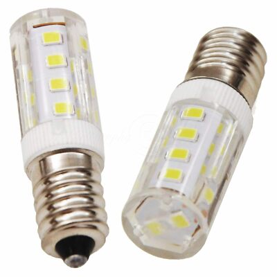 2x E14 Screw LED Lamp For Refrigerator Range Hood Sewing Machine Microwave Oven
