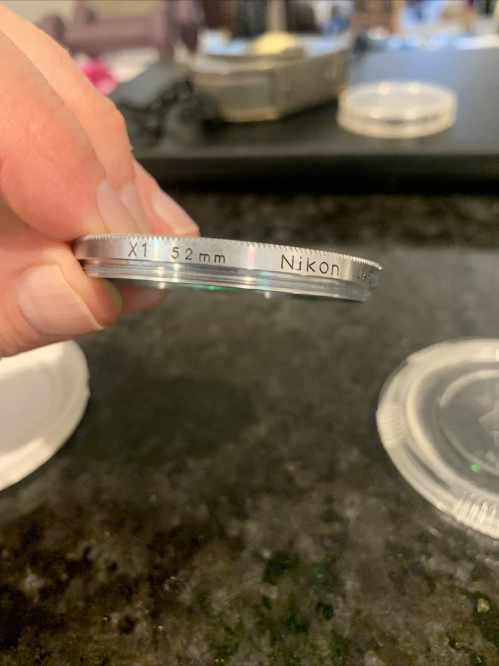 Nikon 52mm Chrome Ring X1 Green Filter In Nippon Kogaku Tokyo Case Free USA Ship - Image 3 of 4