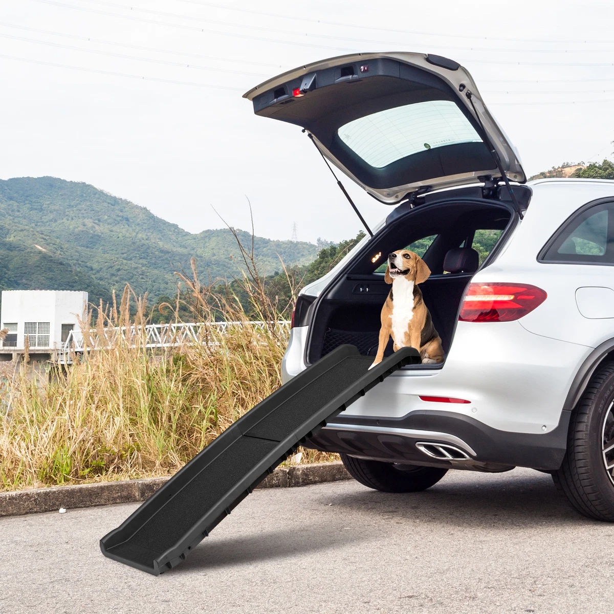 Folding dog ramp for truck cheap