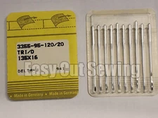 Genuine Singer Needles 135x16 DPx16 Size 120/20  TRI D Leather,Vinyl,Wedge Point