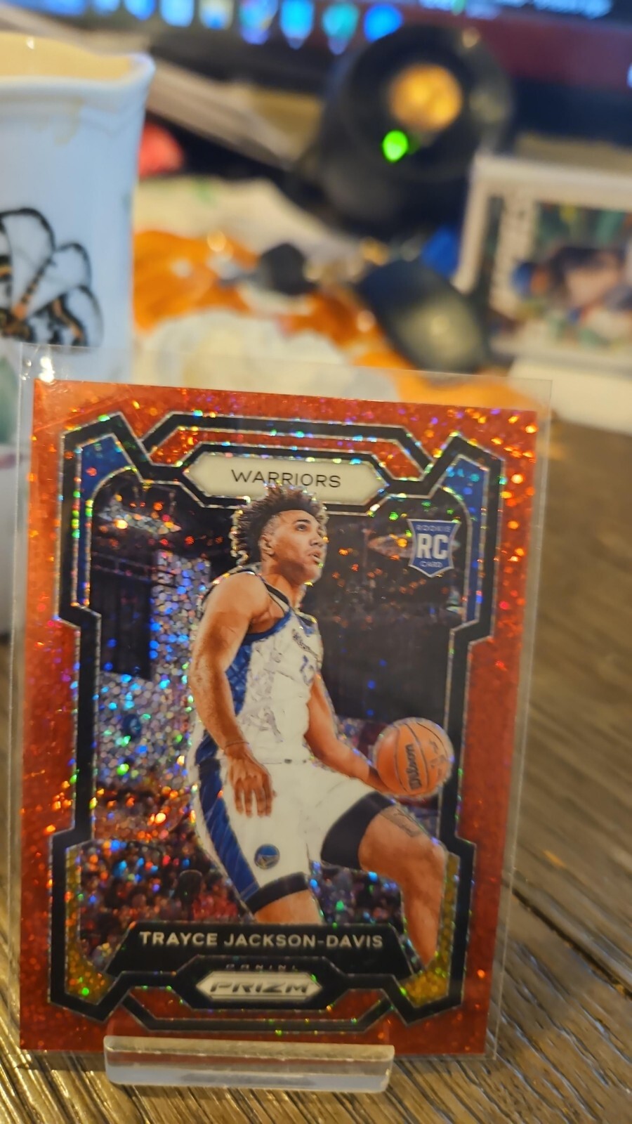 2023-24 Prizm Trayce Jackson-Davis #148 RC Red Sparkle  SSSSP