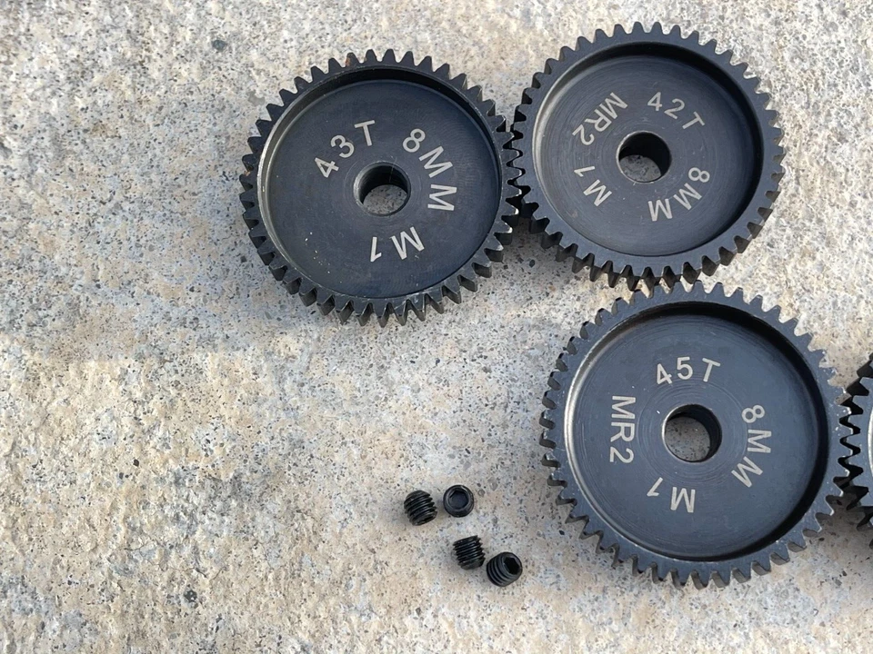 8mm Mod 1.0 Pinion Gears 42-45T  SPEED GEARS RATED TO 200+ MPH!! - Image 2 of 2