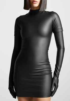 black leather bustier dress Echo Corset Maxi Dress main image 1