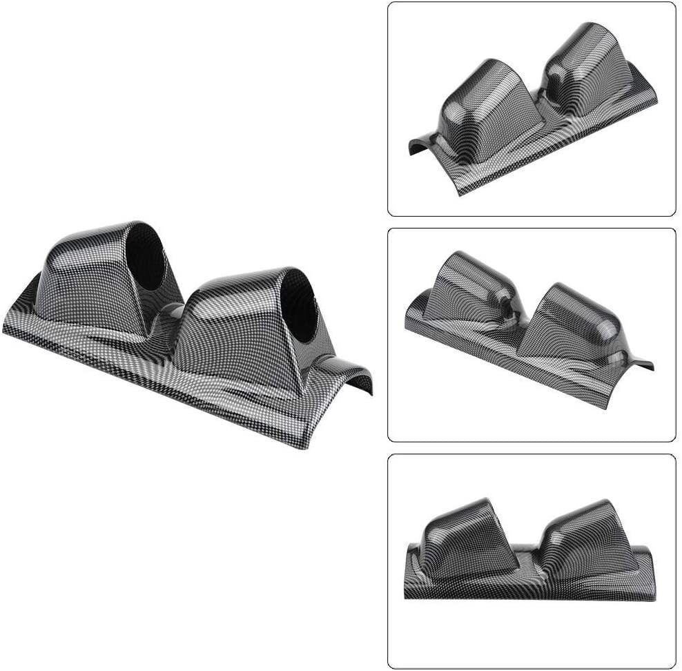 Black 52mm 2" Dual Hole Console Dashboard A-Pillar Gauge Holder for Left Driving