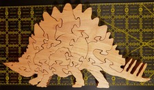  Dinosaur Wooden Cutout Children's Jigsaw Puzzle  Aprox. 6X10X3/4" 16 pieces  