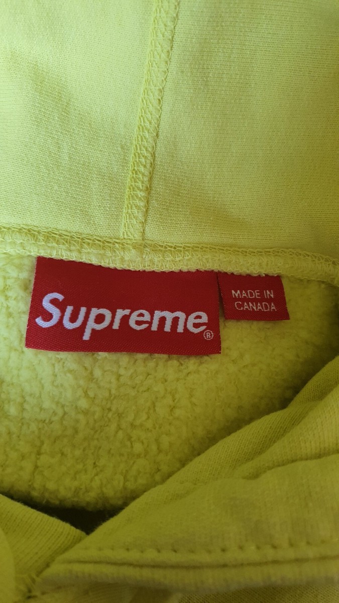 SS21 Supreme Kaws Chalk logo hooded sweatshirt light lemon SS21 Supreme Kaws Chalk logo hooded sweatshirt light lemon