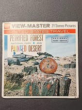 A365 Petrified Forest Painted Desert AZ view-master 3 reels packet BOOKLET