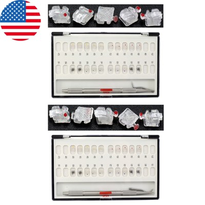 Dental Ceramic Self Ligating Brackets Orthodontic Braces Roth MBT Damon Ormco