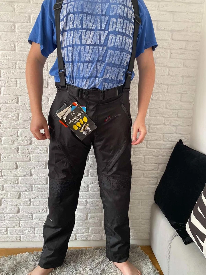 Motowear Passion Of Riding  Black  Motorcycle Riding Pants Men's Size XL Foto 3 de 4