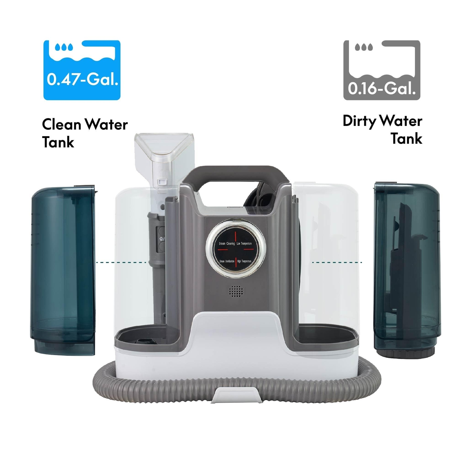 Portable Steam Cleaner for Carpets Upholstery and Pet Stains-image