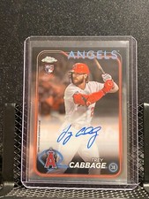 Trey Cabbage 2024 Topps Chrome Rookie Auto #RA-TCA (RC) - Angels