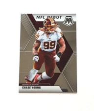 2020 Panini Mosaic Football Chase Young NFL Debut #272 Rookie Card RC Washington. rookie card picture