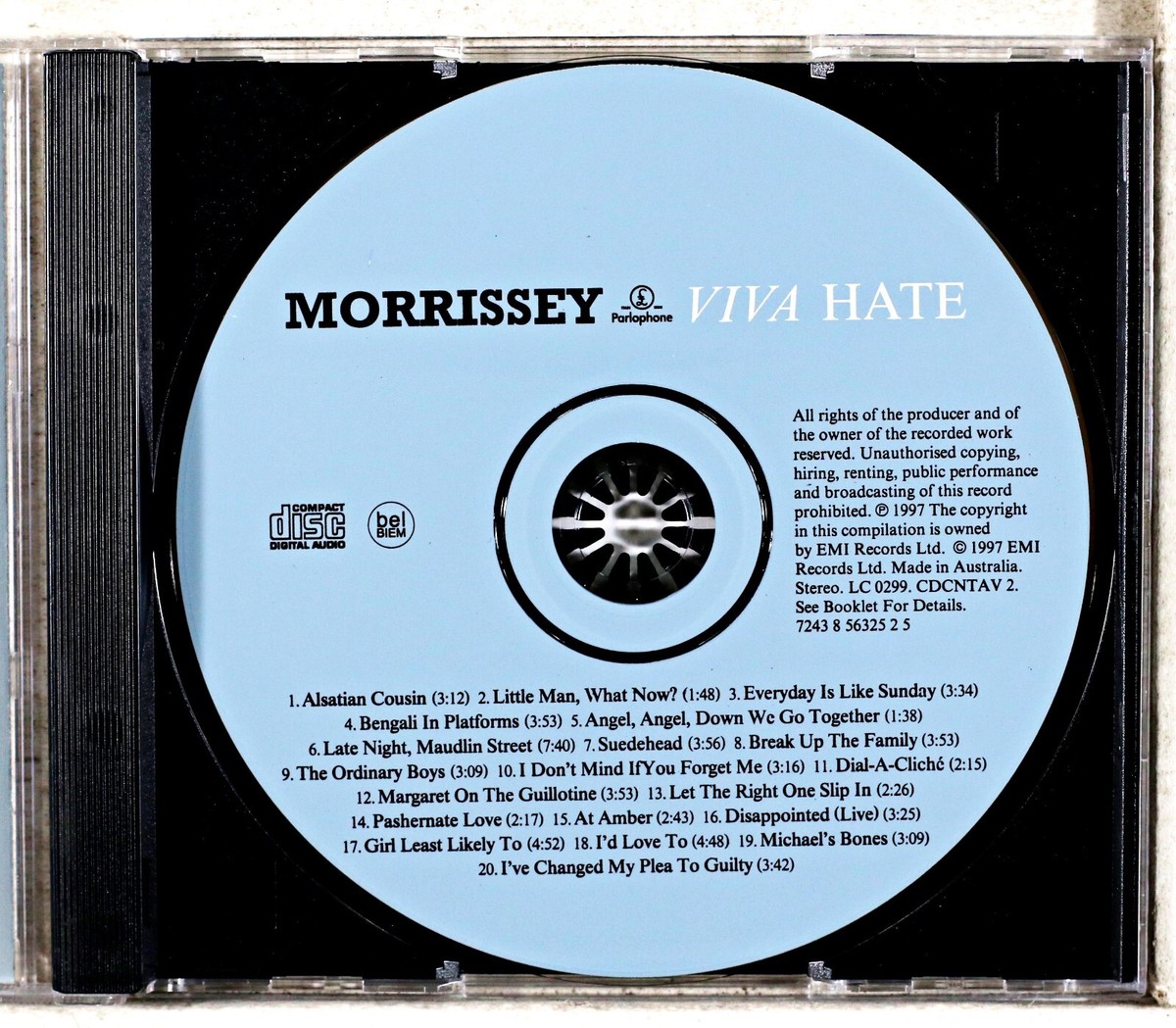 Morrissey - Viva Hate [Limited Edition Bonus Track (CD 1997) 3