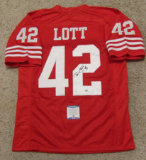RONNIE LOTT 49ers SIGNED JERSEY BECKETT cert #Z49783 3