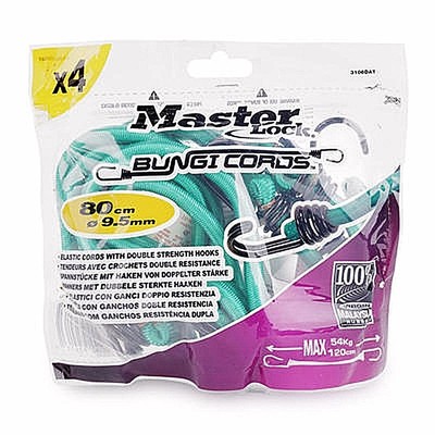 Master Lock   Bungi Cords   Spanngummi   3106DAT   4er Set