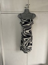 New Look Ladies Stunning Dress Size 10 Black/ White BNWT RRP £19.99