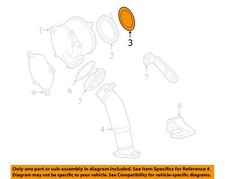 GM OEM 17-25 Sierra 2500 HD Turbocharger Components-Converter Gasket 12672821