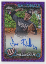 2024 Topps Chrome - Amos Willingham Purple Speckle Refractor /299 Autograph RC