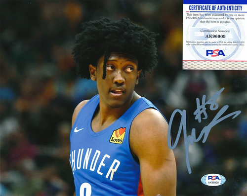 Jalen Williams Oklahoma City Thunder Autographed 8x10 Photo PSA/DNA