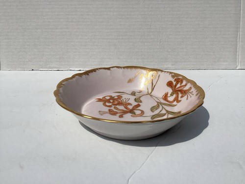 Vintage Limoges France Porcelain CFH GDM Haviland Floral Bowl Gold Gilt - Picture 3 of 10