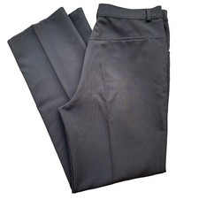 Vintage YMLA Polyester Men's Pants Black Size 36x34 Made In USA