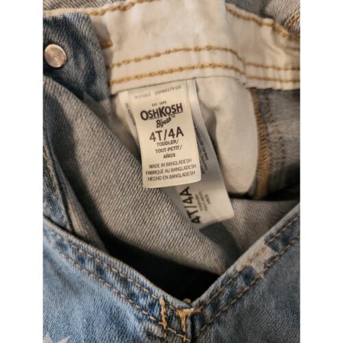 Oshkosh B’Gosh Denim Overalls Size 4T - Picture 3 of 6