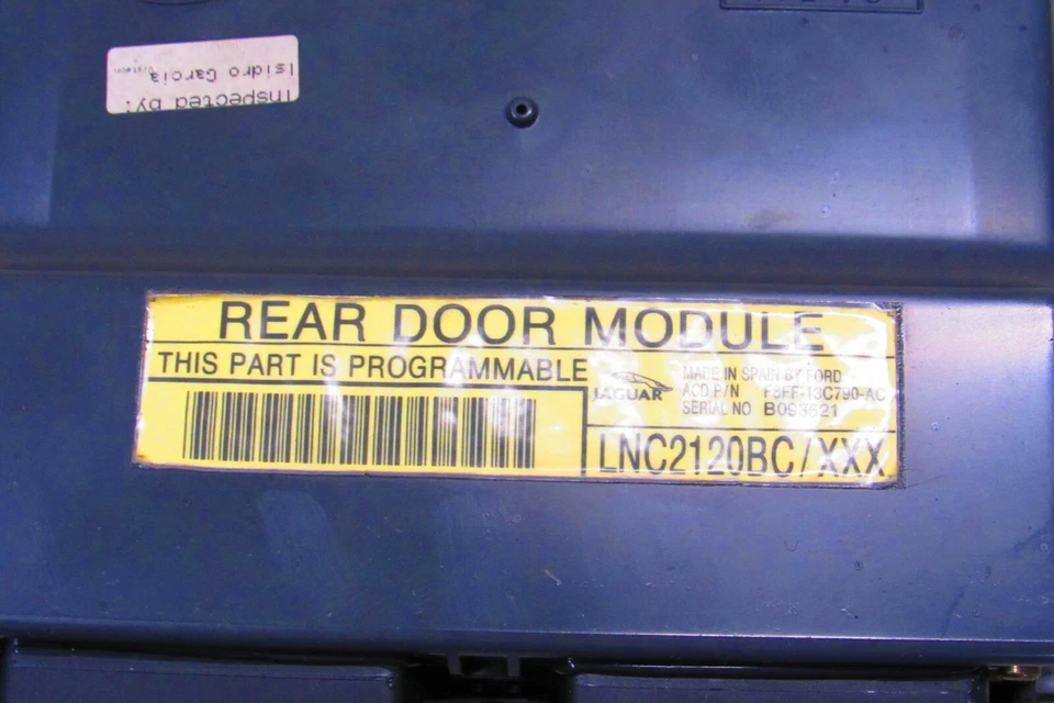 98-03 XJR Jaguar XJ8  Vanden Plas REAR Door Control Module Unit LNG2120AB OEM - Image 3 of 4