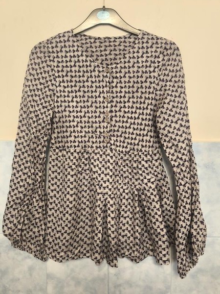 Women Manila Grace Shirt Grey Silk XS