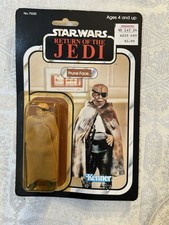 Vintage Star Wars ROTJ Prune Face 77 Back Intact Yellow Blister Price Tag