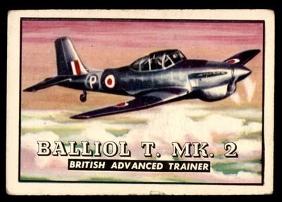 1952 Topps Wings #17 Balliol T MK2 VG *e1