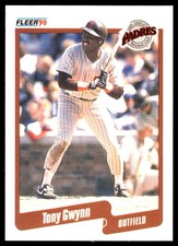 Tony Gwynn 1990 Fleer #157 San Diego Padres FREE SHIPPING AutographDen