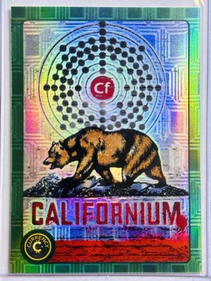 CALIFORNIUM  #65  2025 Cardsmiths Currency Series 5 EMERALD Gemstone # 12/99