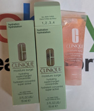 Lot of 2 Clinique Moisture Surge Hydrating Supercharged Concentrate 2x0.5 oz 1oz