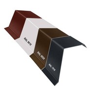 Aluminium Ortgangblech Ortblech Dachrandblech Ortgangwinkel 0,8 mm Weiß / Anthra