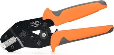 iCrimp SN-2549 Ratcheting Wire Crimping Tools for JST ZH 1.5mm, Small, Orange 