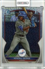 2023 Bowman Draft Chrome Los Angeles Dodgers Kendall George Asia Refractor