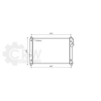 Ava Quality Cooling WasserküHler MotorküHler KüHlrippen GelöTet FüR Chevrolet