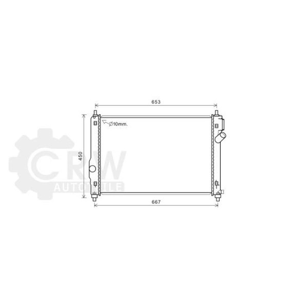 Ava Quality Cooling WasserküHler MotorküHler KüHlrippen GelöTet FüR Chevrolet-image