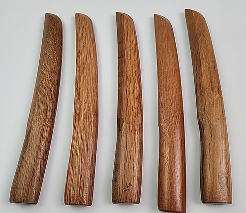 Wooden Tanto Training Knife Self Defense Practice Martial Arts 5 Pieces