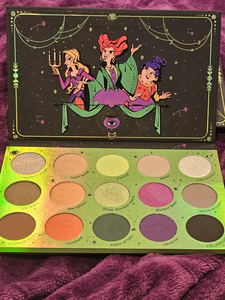 COLOURPOP x Disney HOCUS POCUS 2 "All Hallows Eve" 粉饼眼影盘 — 第 2/2 张图片