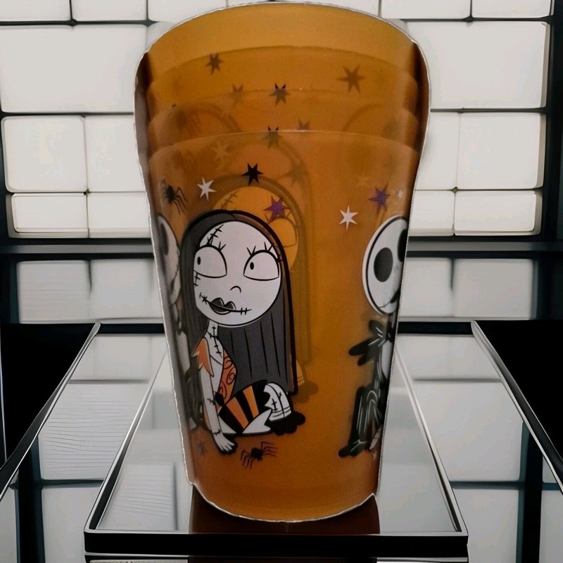 DISNEY PUMPKIN KING NIGHTMARE B4 CHRISTMAS 4 Cups BPAFree 30th Anniversary NWT