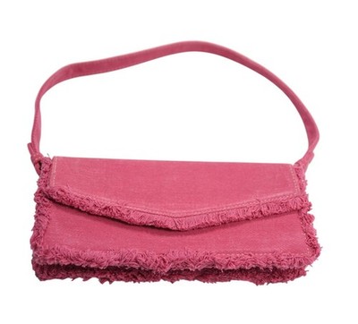 Zara Denim Shoulder Bag in Pink