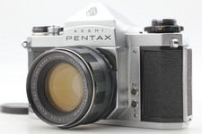 Working Exc 5 Asahi Pentax SV Silver Super-Takumar 55mm F/1.8 From JAPAN
